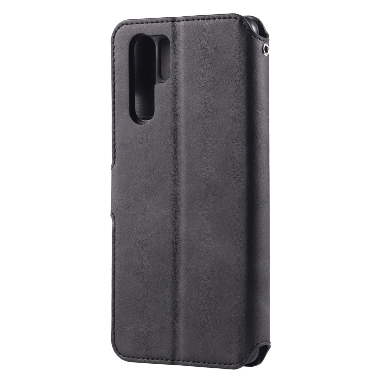 For Huawei P30 Pro AZNS Calf Texture Magnetic Horizontal Flip PU Leather Case with Holder & Card Slots & Photo Frame