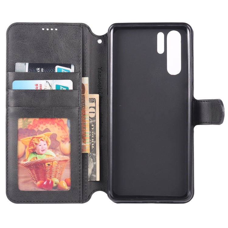 For Huawei P30 Pro AZNS Calf Texture Magnetic Horizontal Flip PU Leather Case with Holder & Card Slots & Photo Frame