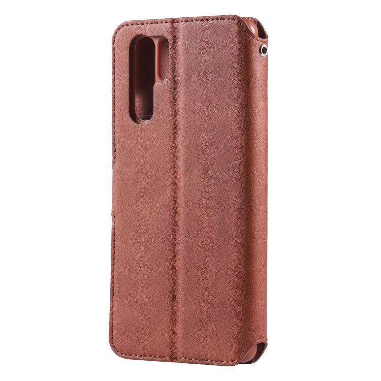For Huawei P30 Pro AZNS Calf Texture Magnetic Horizontal Flip PU Leather Case with Holder & Card Slots & Photo Frame