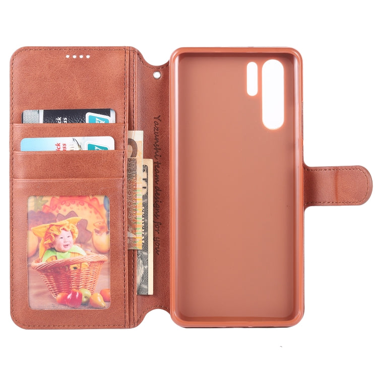For Huawei P30 Pro AZNS Calf Texture Magnetic Horizontal Flip PU Leather Case with Holder & Card Slots & Photo Frame