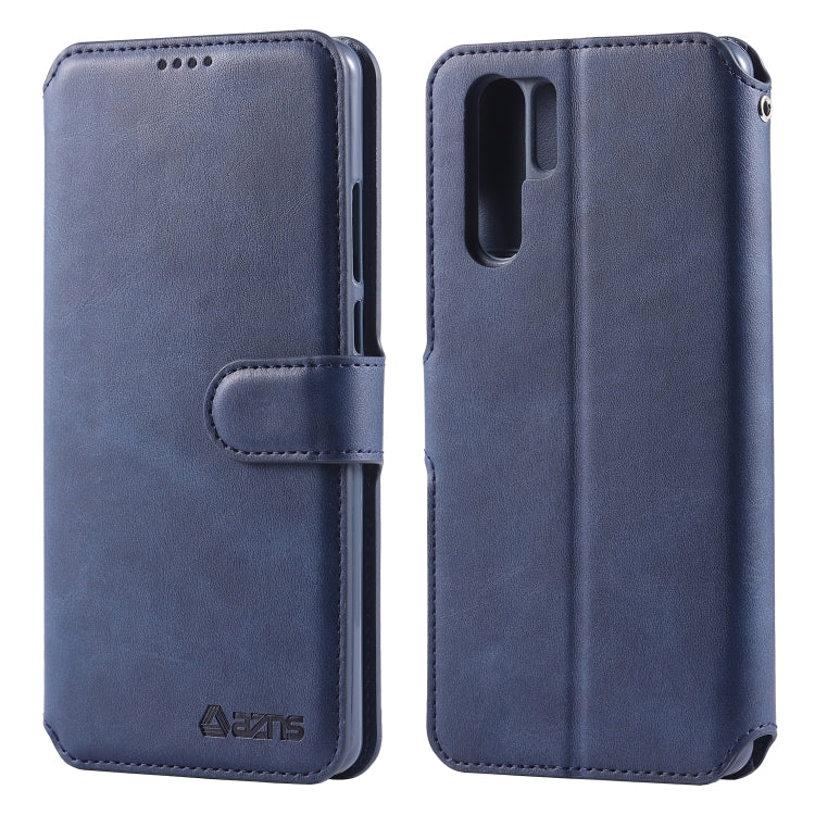For Huawei P30 Pro AZNS Calf Texture Magnetic Horizontal Flip PU Leather Case with Holder & Card Slots & Photo Frame