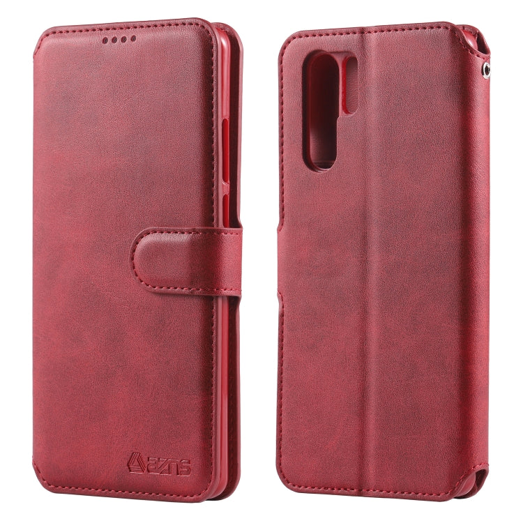 For Huawei P30 Pro AZNS Calf Texture Magnetic Horizontal Flip PU Leather Case with Holder & Card Slots & Photo Frame