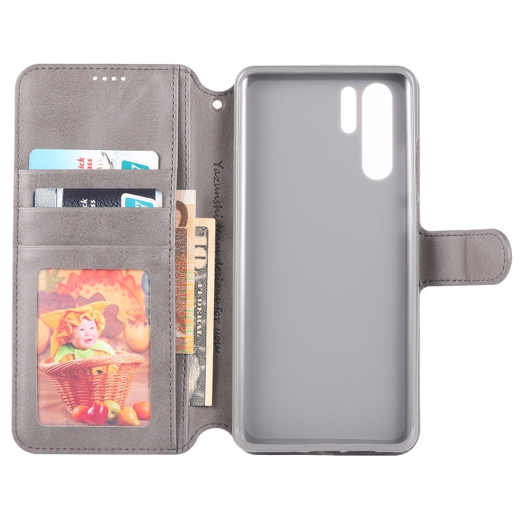 For Huawei P30 Pro AZNS Calf Texture Magnetic Horizontal Flip PU Leather Case with Holder & Card Slots & Photo Frame