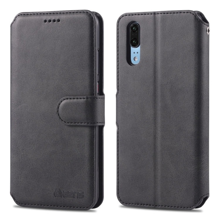 For Huawei P20 Pro AZNS Calf Texture Magnetic Horizontal Flip PU Leather Case with Holder & Card Slots & Photo Frame