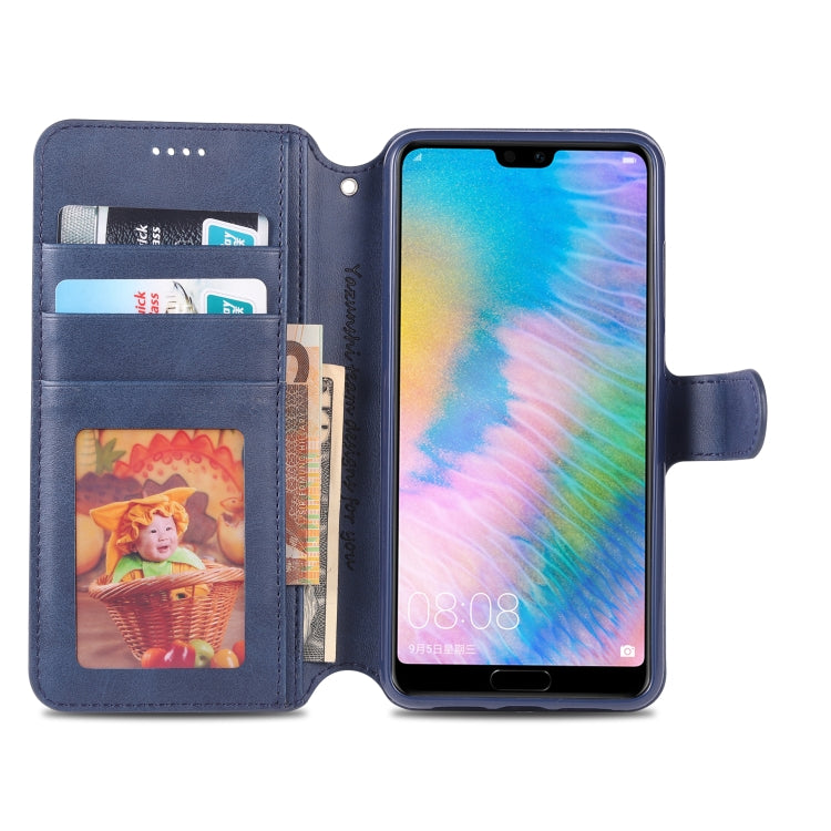 For Huawei P20 Pro AZNS Calf Texture Magnetic Horizontal Flip PU Leather Case with Holder & Card Slots & Photo Frame