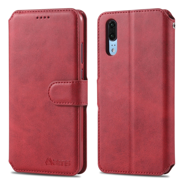 For Huawei P20 Pro AZNS Calf Texture Magnetic Horizontal Flip PU Leather Case with Holder & Card Slots & Photo Frame
