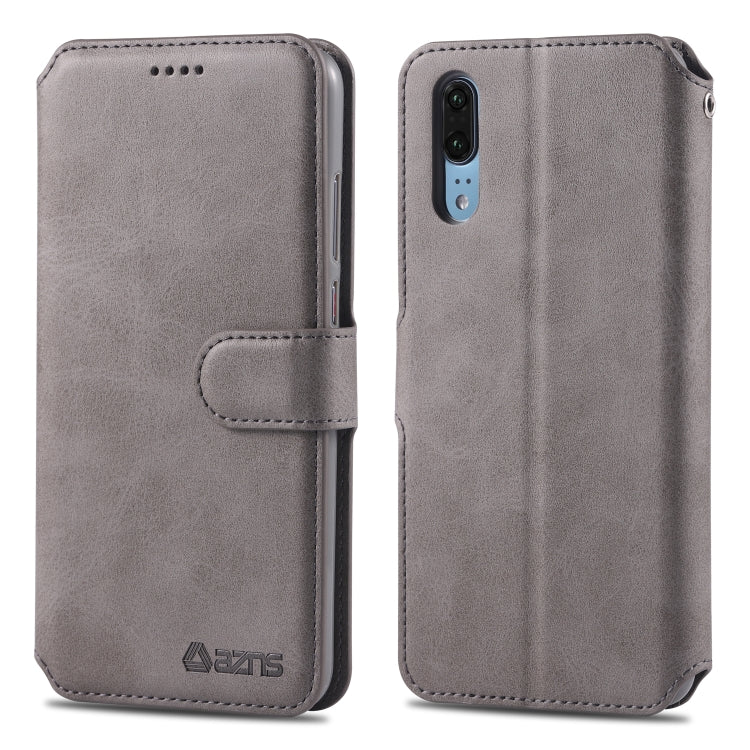 For Huawei P20 Pro AZNS Calf Texture Magnetic Horizontal Flip PU Leather Case with Holder & Card Slots & Photo Frame
