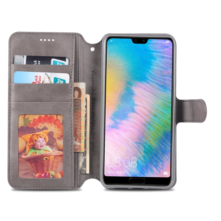 For Huawei P20 Pro AZNS Calf Texture Magnetic Horizontal Flip PU Leather Case with Holder & Card Slots & Photo Frame