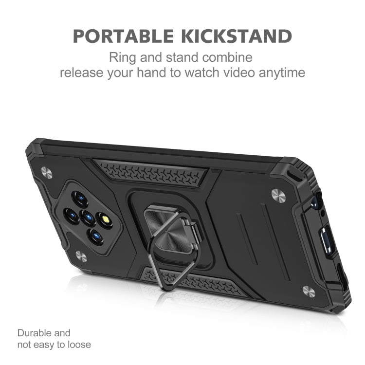 For Infinix Zero 8 Magnetic Armor Shockproof TPU + PC Case with Metal Ring Holder