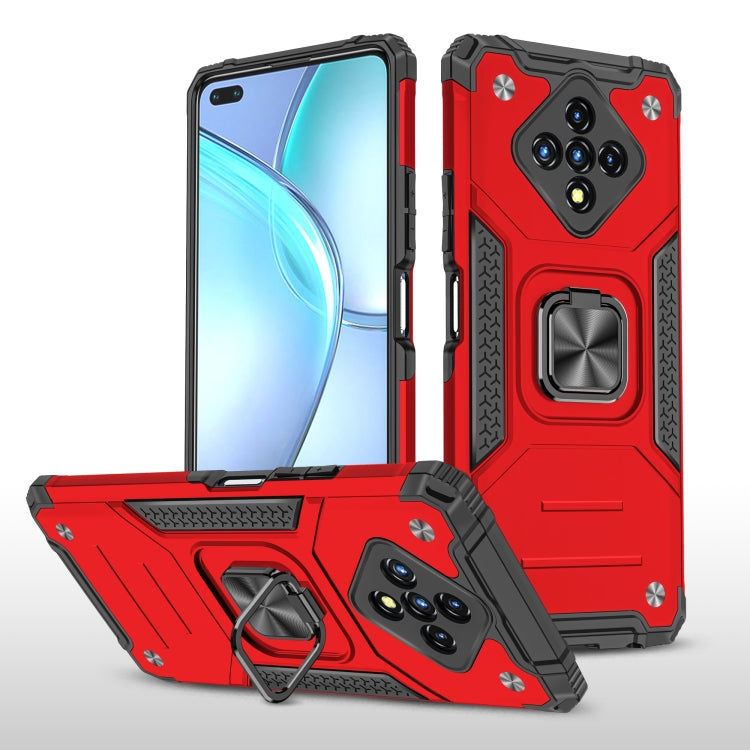 For Infinix Zero 8 Magnetic Armor Shockproof TPU + PC Case with Metal Ring Holder