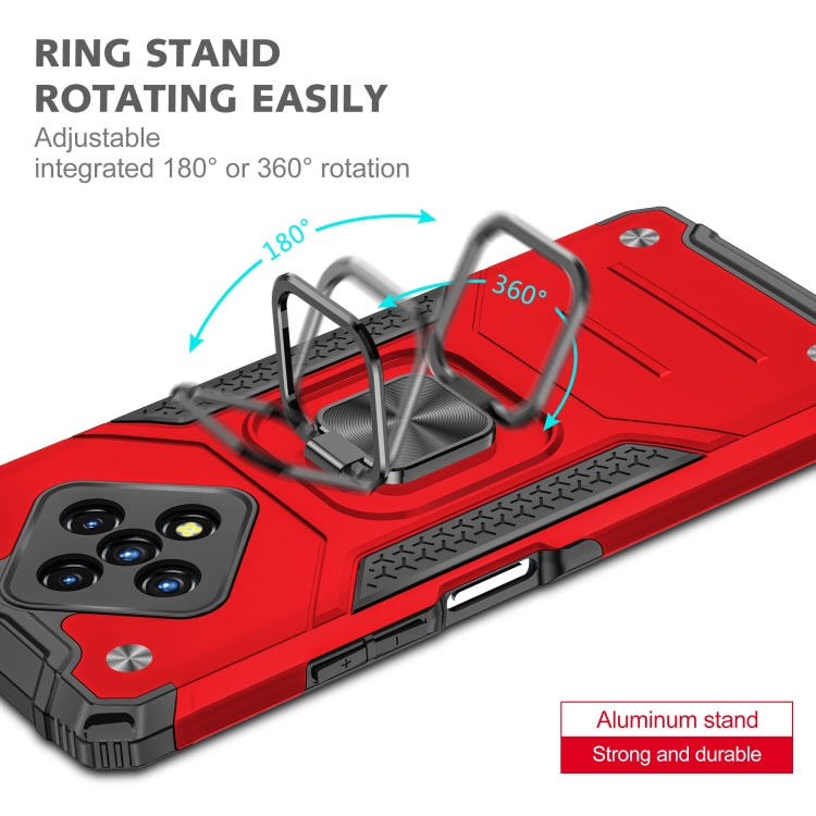 For Infinix Zero 8 Magnetic Armor Shockproof TPU + PC Case with Metal Ring Holder