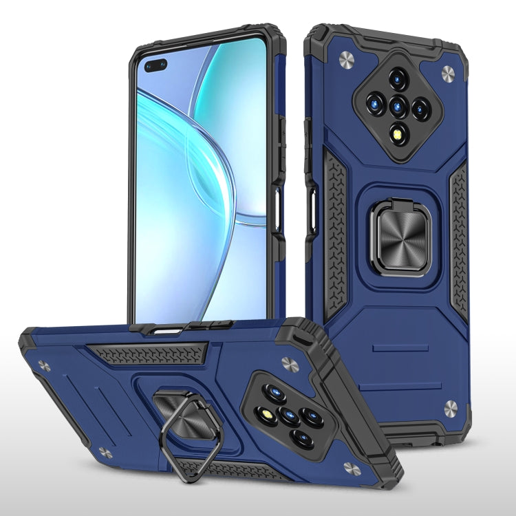 For Infinix Zero 8 Magnetic Armor Shockproof TPU + PC Case with Metal Ring Holder
