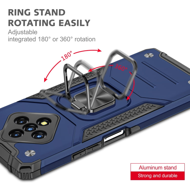 For Infinix Zero 8 Magnetic Armor Shockproof TPU + PC Case with Metal Ring Holder