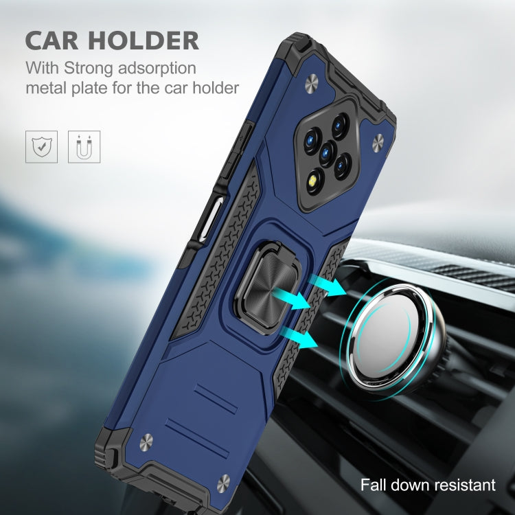 For Infinix Zero 8 Magnetic Armor Shockproof TPU + PC Case with Metal Ring Holder