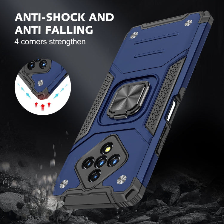 For Infinix Zero 8 Magnetic Armor Shockproof TPU + PC Case with Metal Ring Holder