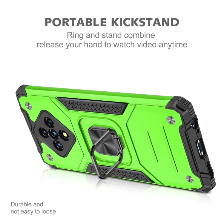 For Infinix Zero 8 Magnetic Armor Shockproof TPU + PC Case with Metal Ring Holder