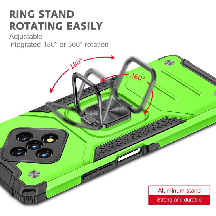 For Infinix Zero 8 Magnetic Armor Shockproof TPU + PC Case with Metal Ring Holder