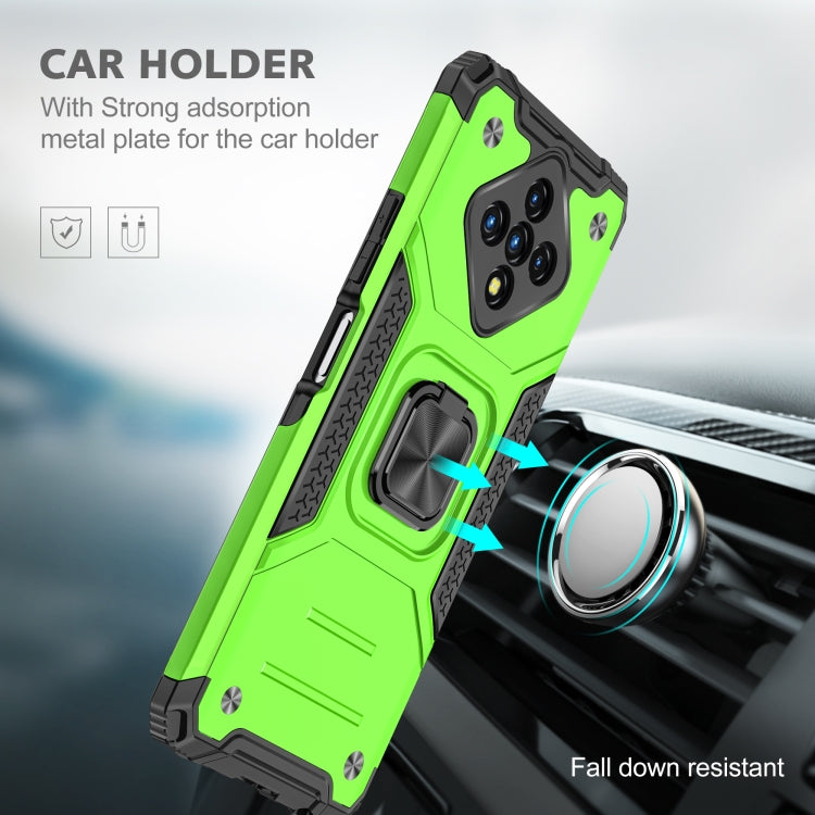 For Infinix Zero 8 Magnetic Armor Shockproof TPU + PC Case with Metal Ring Holder