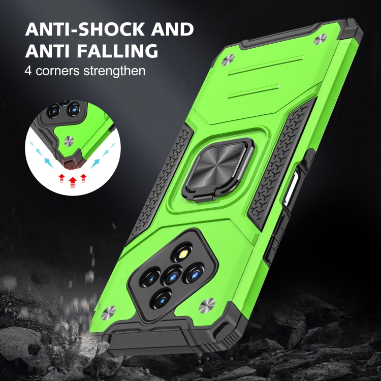 For Infinix Zero 8 Magnetic Armor Shockproof TPU + PC Case with Metal Ring Holder