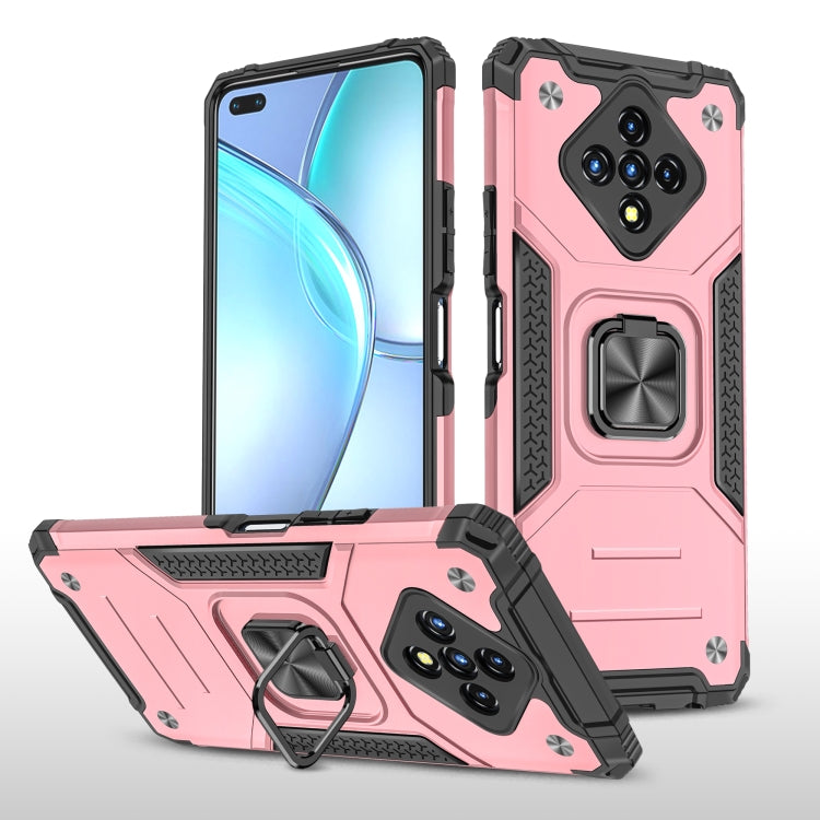 For Infinix Zero 8 Magnetic Armor Shockproof TPU + PC Case with Metal Ring Holder