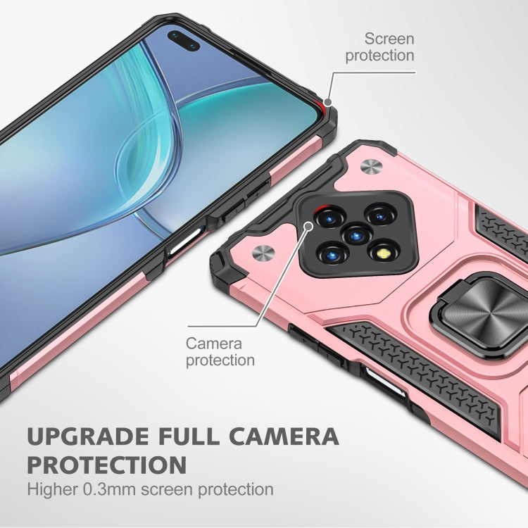 For Infinix Zero 8 Magnetic Armor Shockproof TPU + PC Case with Metal Ring Holder