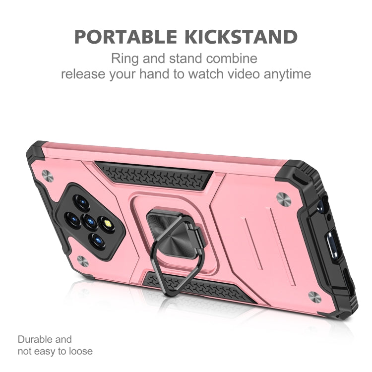 For Infinix Zero 8 Magnetic Armor Shockproof TPU + PC Case with Metal Ring Holder