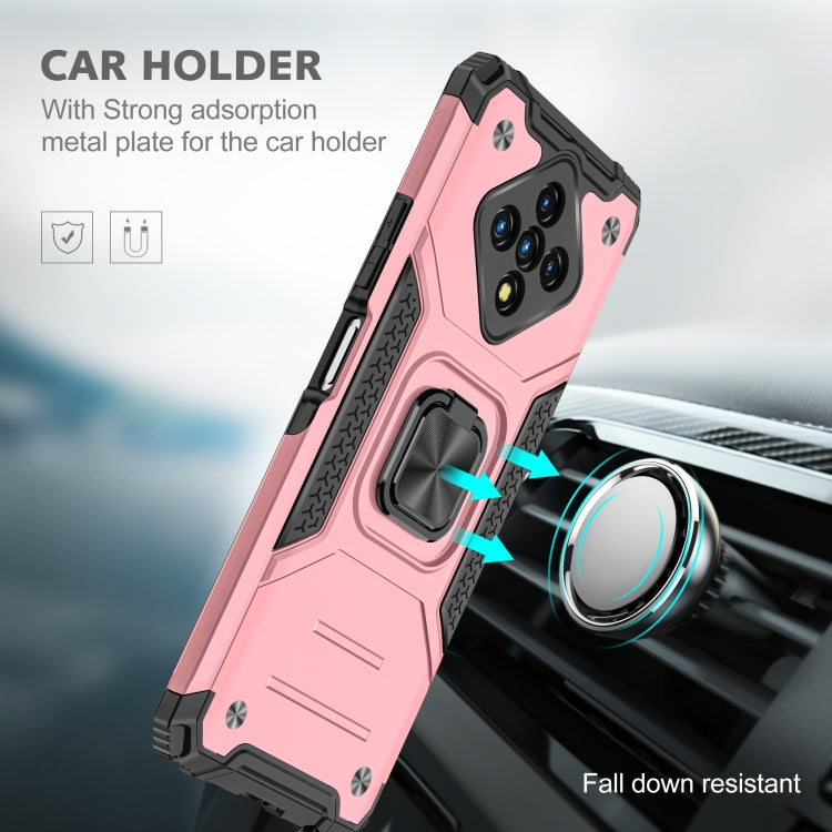 For Infinix Zero 8 Magnetic Armor Shockproof TPU + PC Case with Metal Ring Holder