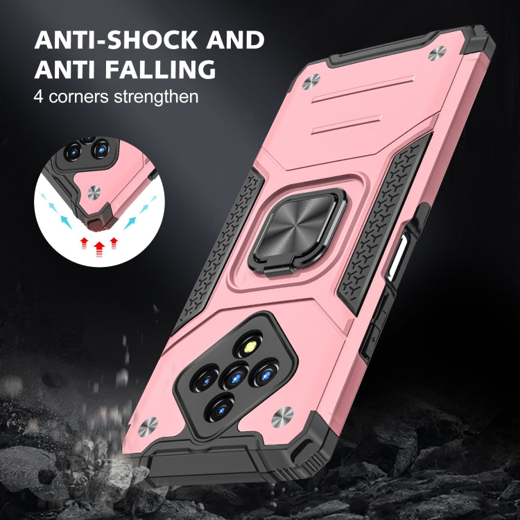For Infinix Zero 8 Magnetic Armor Shockproof TPU + PC Case with Metal Ring Holder