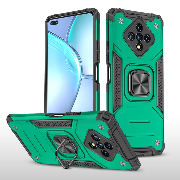 For Infinix Zero 8 Magnetic Armor Shockproof TPU + PC Case with Metal Ring Holder