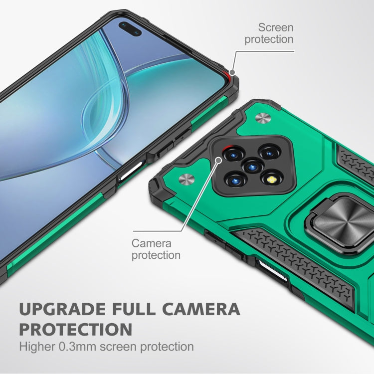 For Infinix Zero 8 Magnetic Armor Shockproof TPU + PC Case with Metal Ring Holder