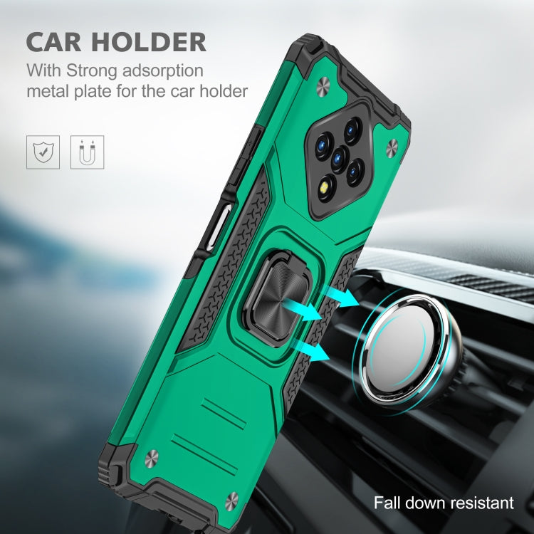 For Infinix Zero 8 Magnetic Armor Shockproof TPU + PC Case with Metal Ring Holder