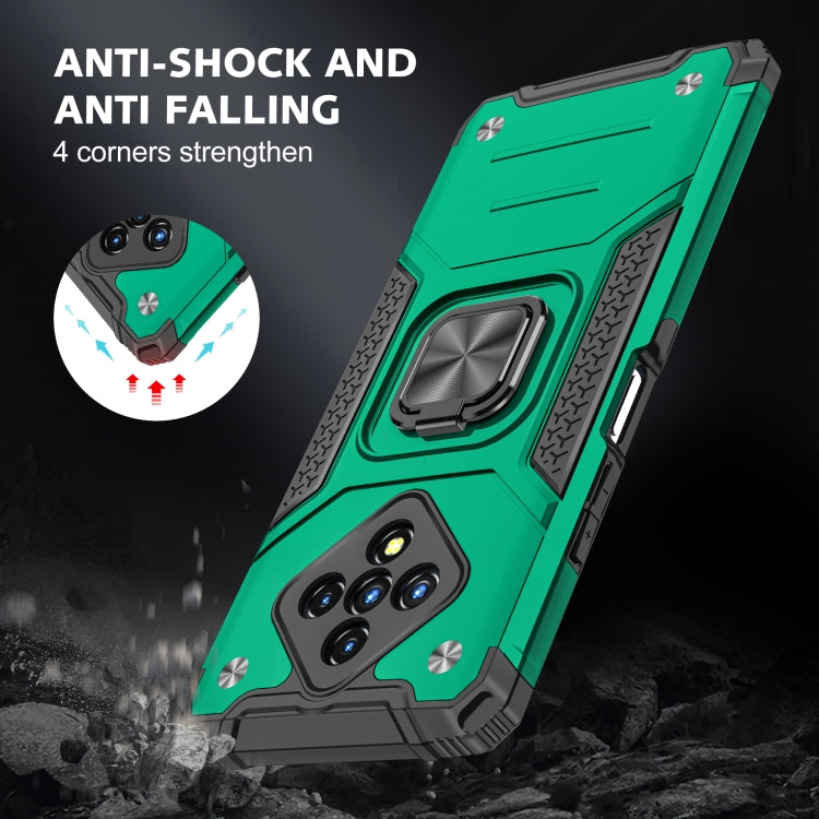 For Infinix Zero 8 Magnetic Armor Shockproof TPU + PC Case with Metal Ring Holder