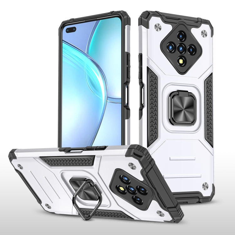 For Infinix Zero 8 Magnetic Armor Shockproof TPU + PC Case with Metal Ring Holder