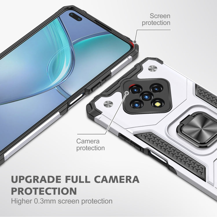 For Infinix Zero 8 Magnetic Armor Shockproof TPU + PC Case with Metal Ring Holder