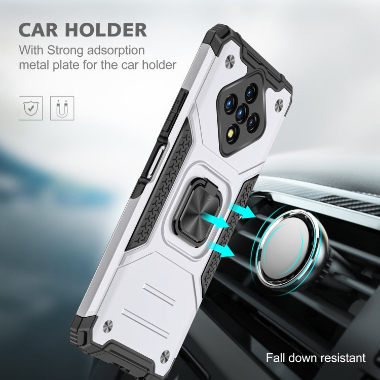 For Infinix Zero 8 Magnetic Armor Shockproof TPU + PC Case with Metal Ring Holder