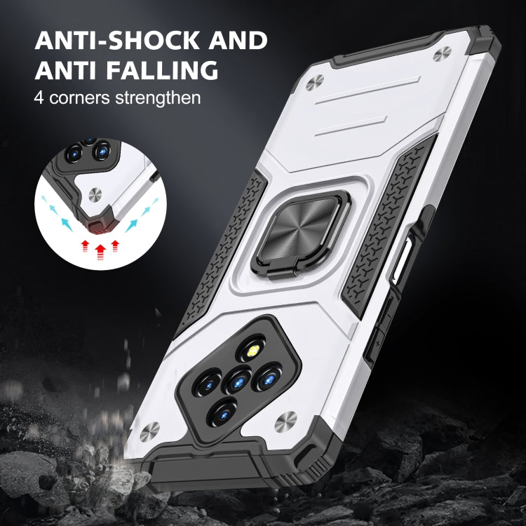For Infinix Zero 8 Magnetic Armor Shockproof TPU + PC Case with Metal Ring Holder