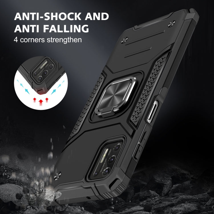 For Motorola Moto G Stylus 2021 Magnetic Armor Shockproof TPU + PC Case with Metal Ring Holder