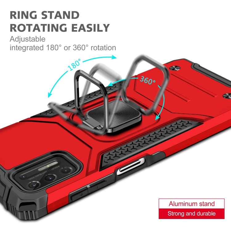 For Motorola Moto G Stylus 2021 Magnetic Armor Shockproof TPU + PC Case with Metal Ring Holder