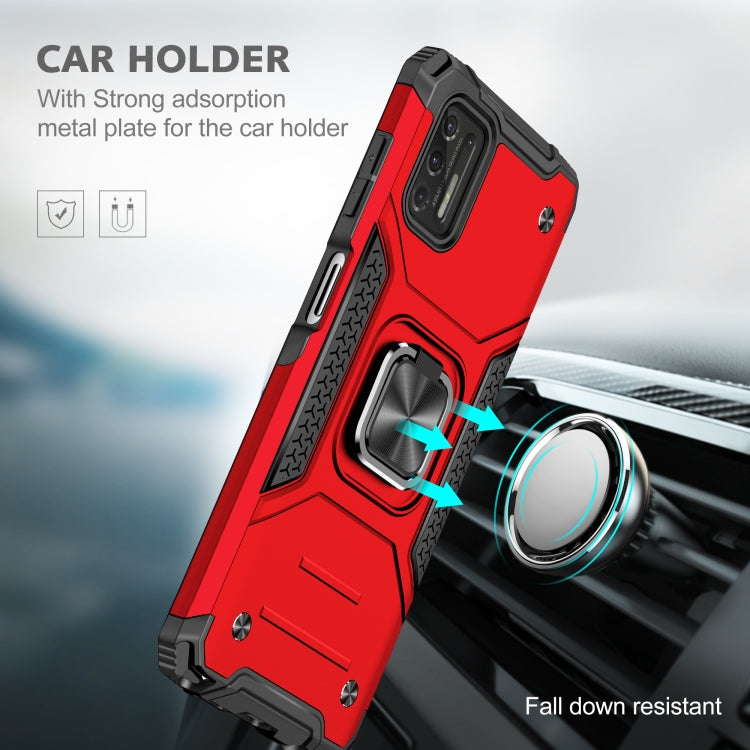 For Motorola Moto G Stylus 2021 Magnetic Armor Shockproof TPU + PC Case with Metal Ring Holder