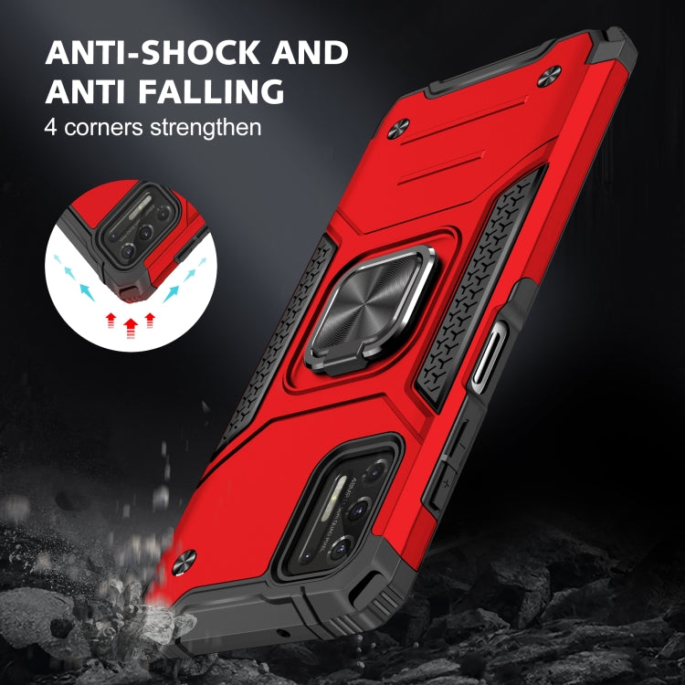 For Motorola Moto G Stylus 2021 Magnetic Armor Shockproof TPU + PC Case with Metal Ring Holder