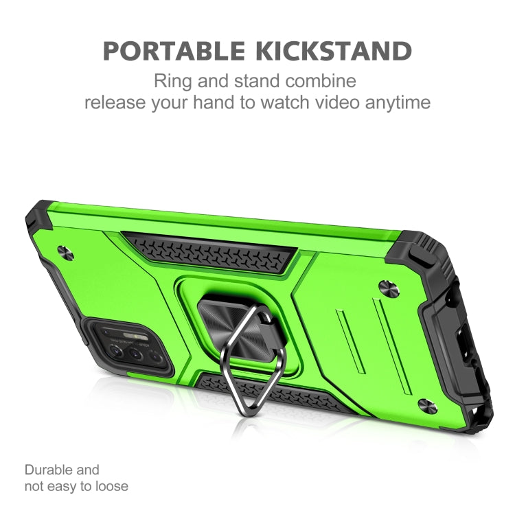 For Motorola Moto G Stylus 2021 Magnetic Armor Shockproof TPU + PC Case with Metal Ring Holder