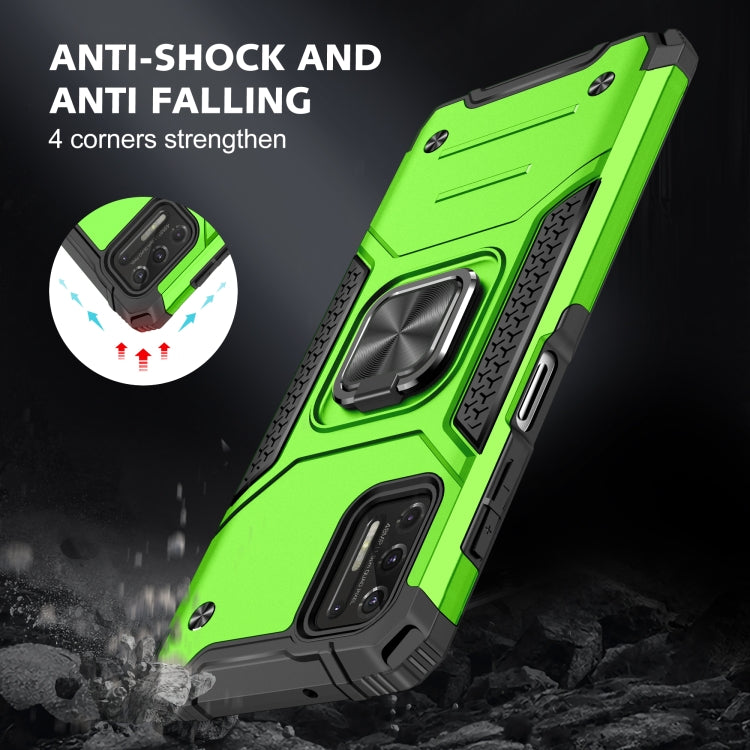 For Motorola Moto G Stylus 2021 Magnetic Armor Shockproof TPU + PC Case with Metal Ring Holder