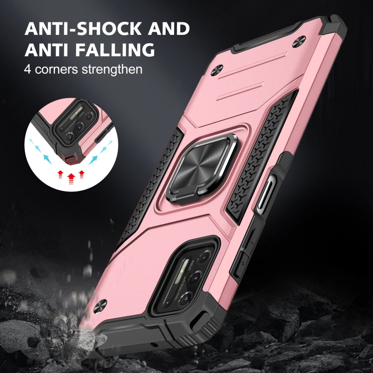 For Motorola Moto G Stylus 2021 Magnetic Armor Shockproof TPU + PC Case with Metal Ring Holder