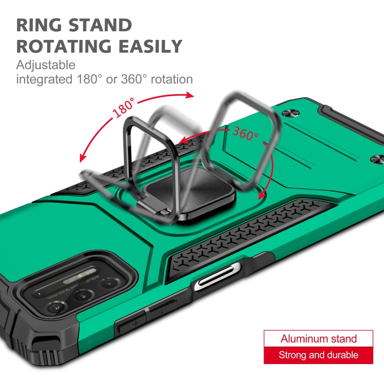 For Motorola Moto G Stylus 2021 Magnetic Armor Shockproof TPU + PC Case with Metal Ring Holder
