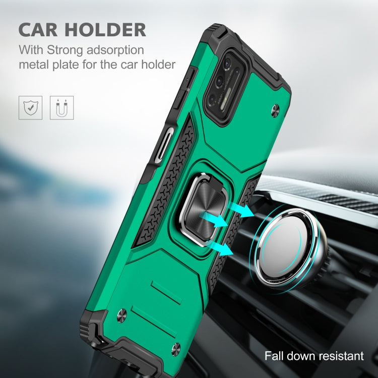 For Motorola Moto G Stylus 2021 Magnetic Armor Shockproof TPU + PC Case with Metal Ring Holder