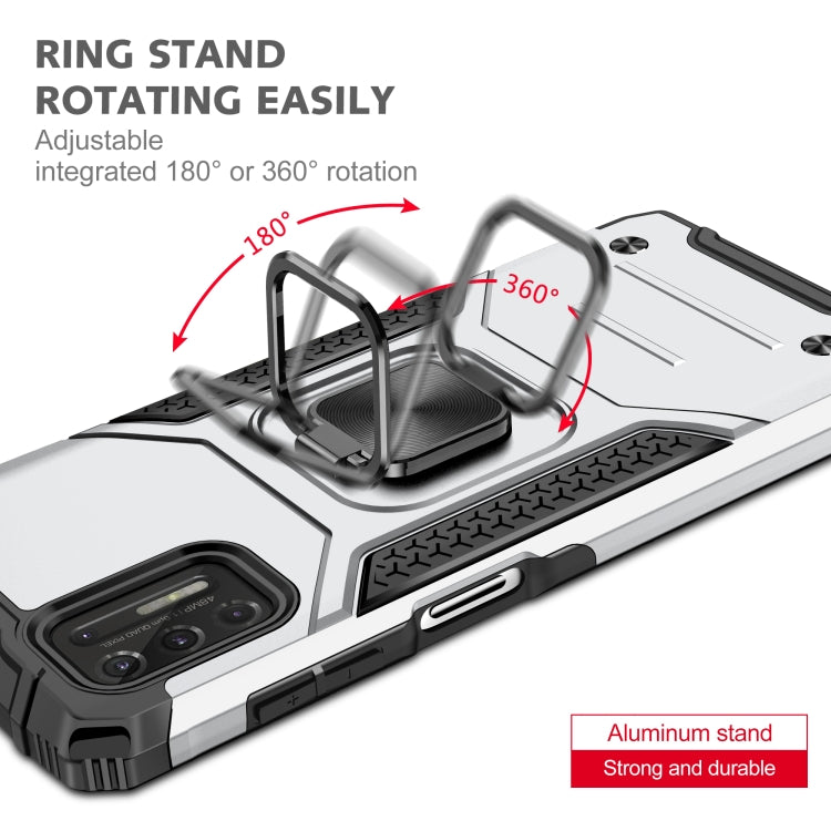For Motorola Moto G Stylus 2021 Magnetic Armor Shockproof TPU + PC Case with Metal Ring Holder