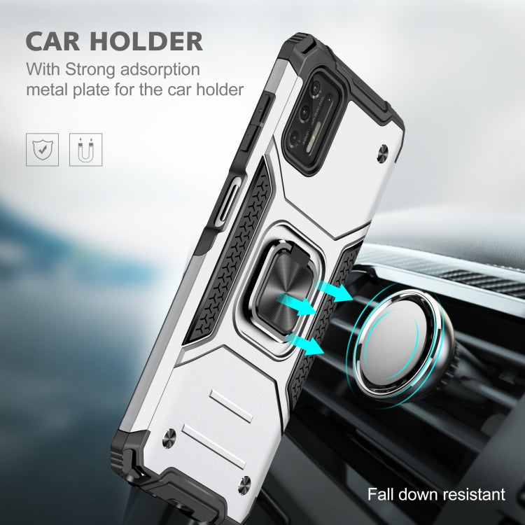 For Motorola Moto G Stylus 2021 Magnetic Armor Shockproof TPU + PC Case with Metal Ring Holder