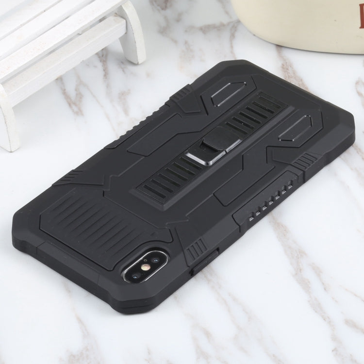 For iPhone X / XS Vanguard Warrior All Inclusive Double-color Shockproof TPU + PC Protective Case with Holder
