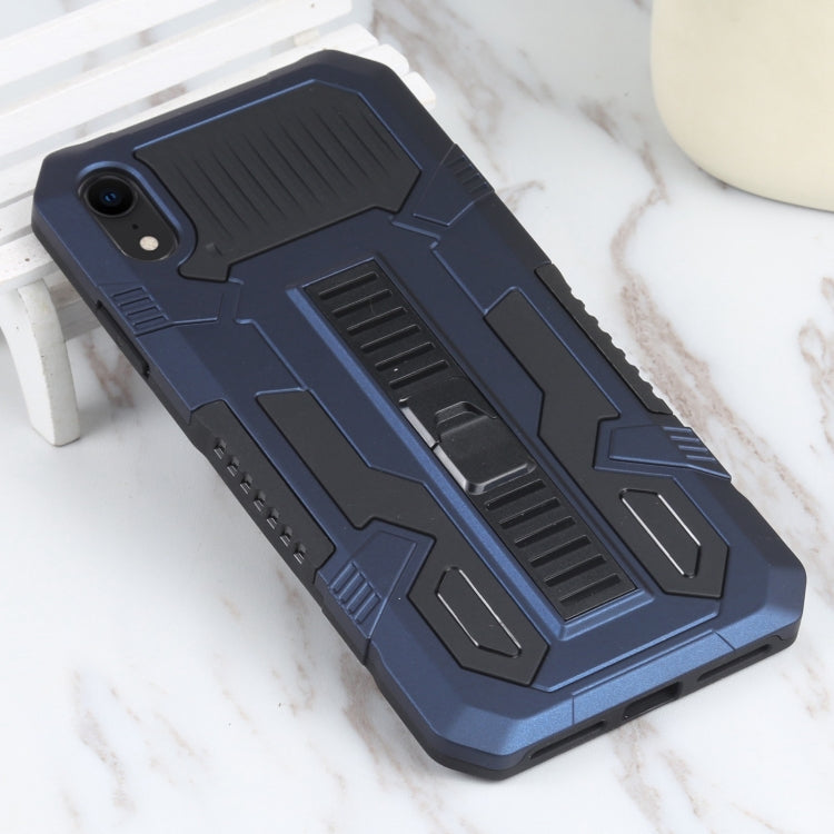 For iPhone XR Vanguard Warrior All Inclusive Double-color Shockproof TPU + PC Protective Case with Holder