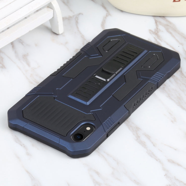 For iPhone XR Vanguard Warrior All Inclusive Double-color Shockproof TPU + PC Protective Case with Holder